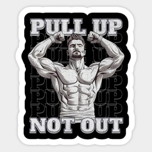 Pull Up Not Out Sticker